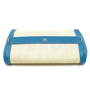 HERMES Blue Clutch Bag
